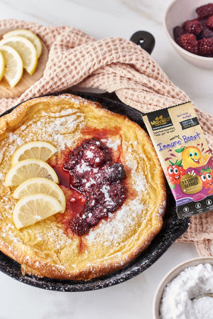 Raspberry Lemon Dutch Baby Pancake