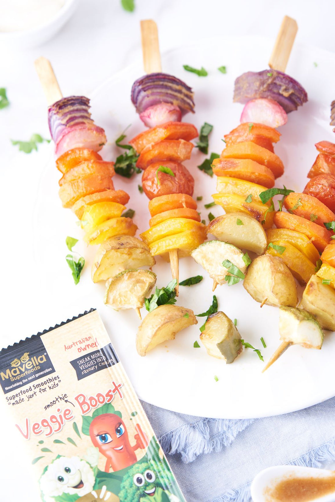 Rainbow Veggie Skewers