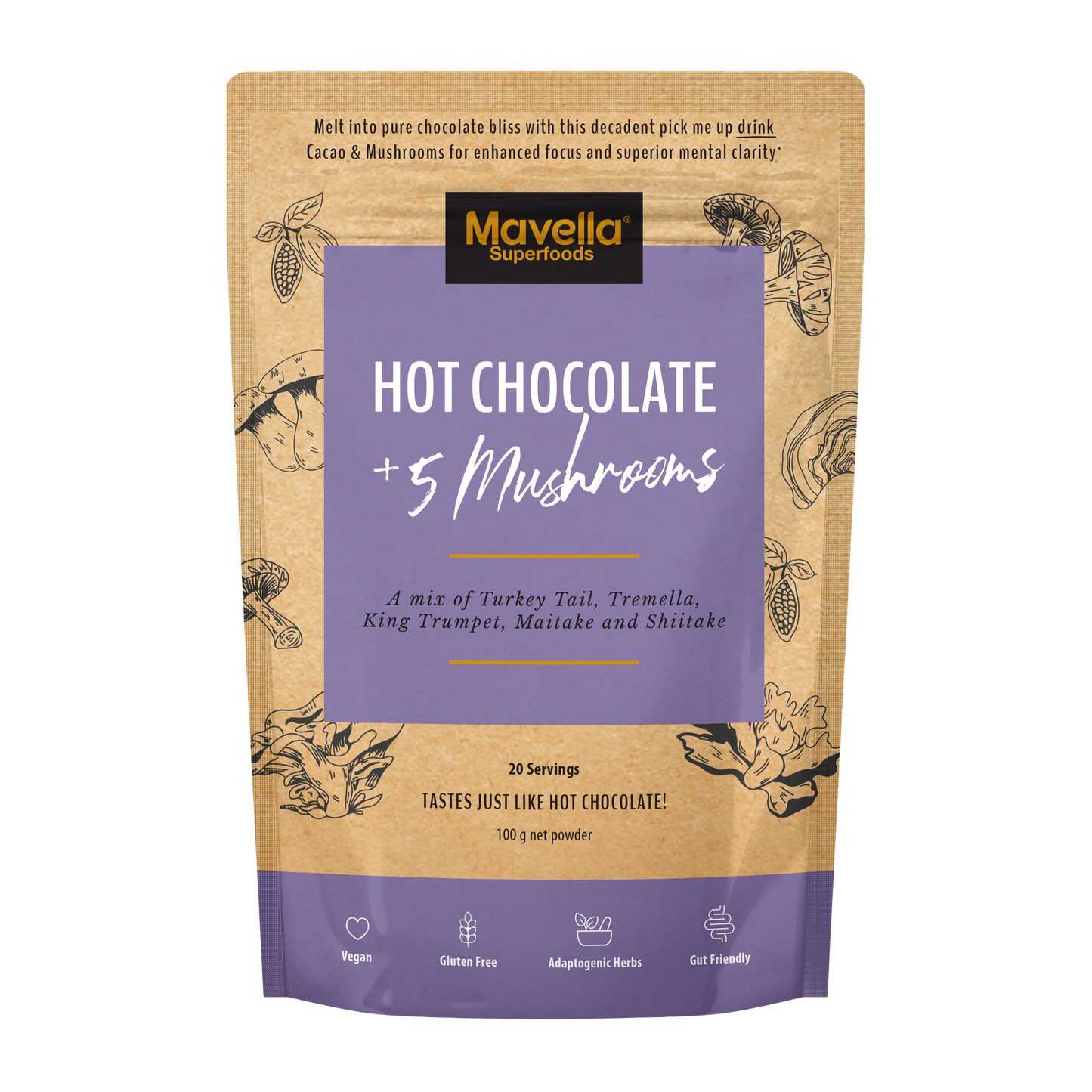 Mushroom Cacao Blend 100g (Mushroom Hot Chocolate)
