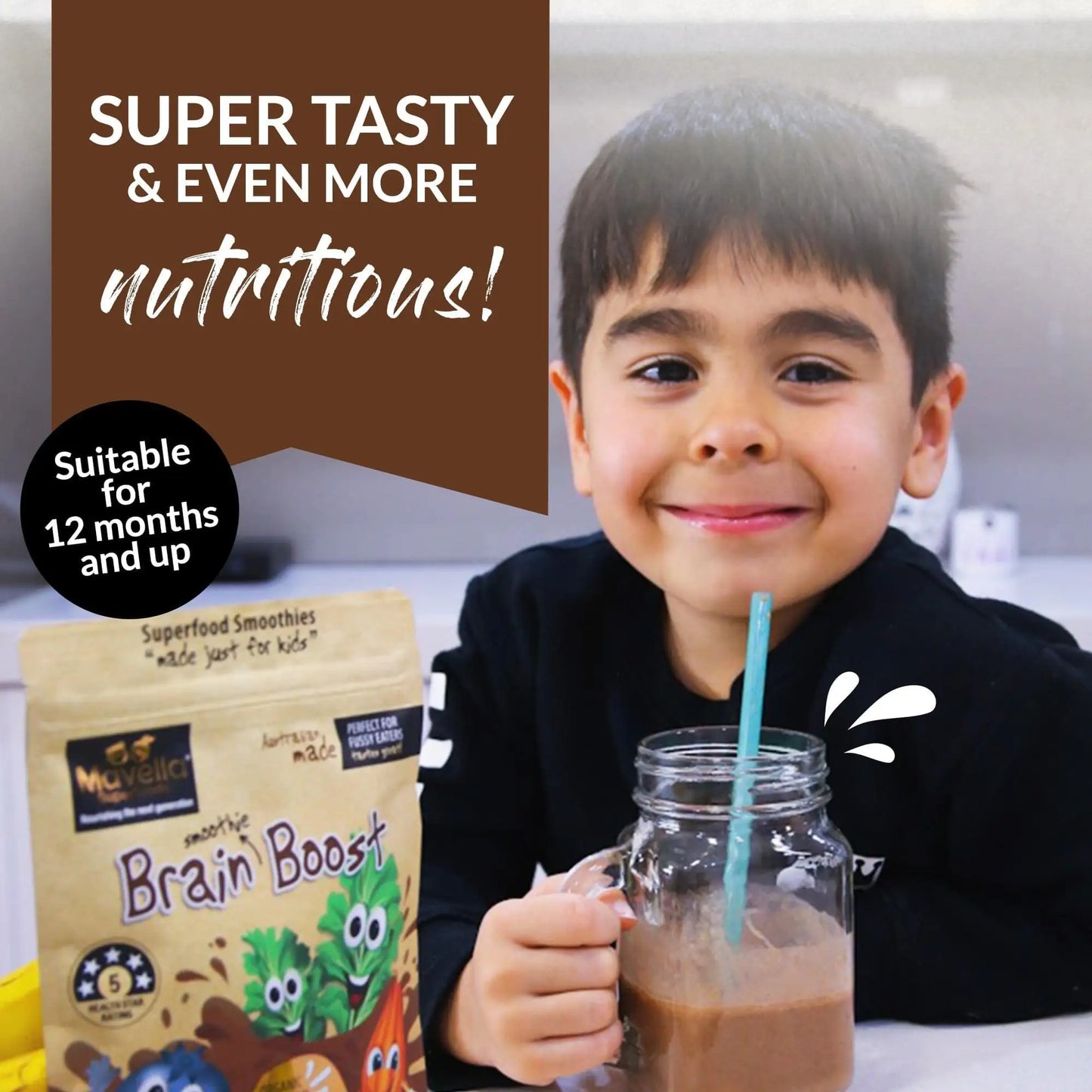 Brain Boost for Toddlers and Children with Probiotic Powders - Mavella Superfoods