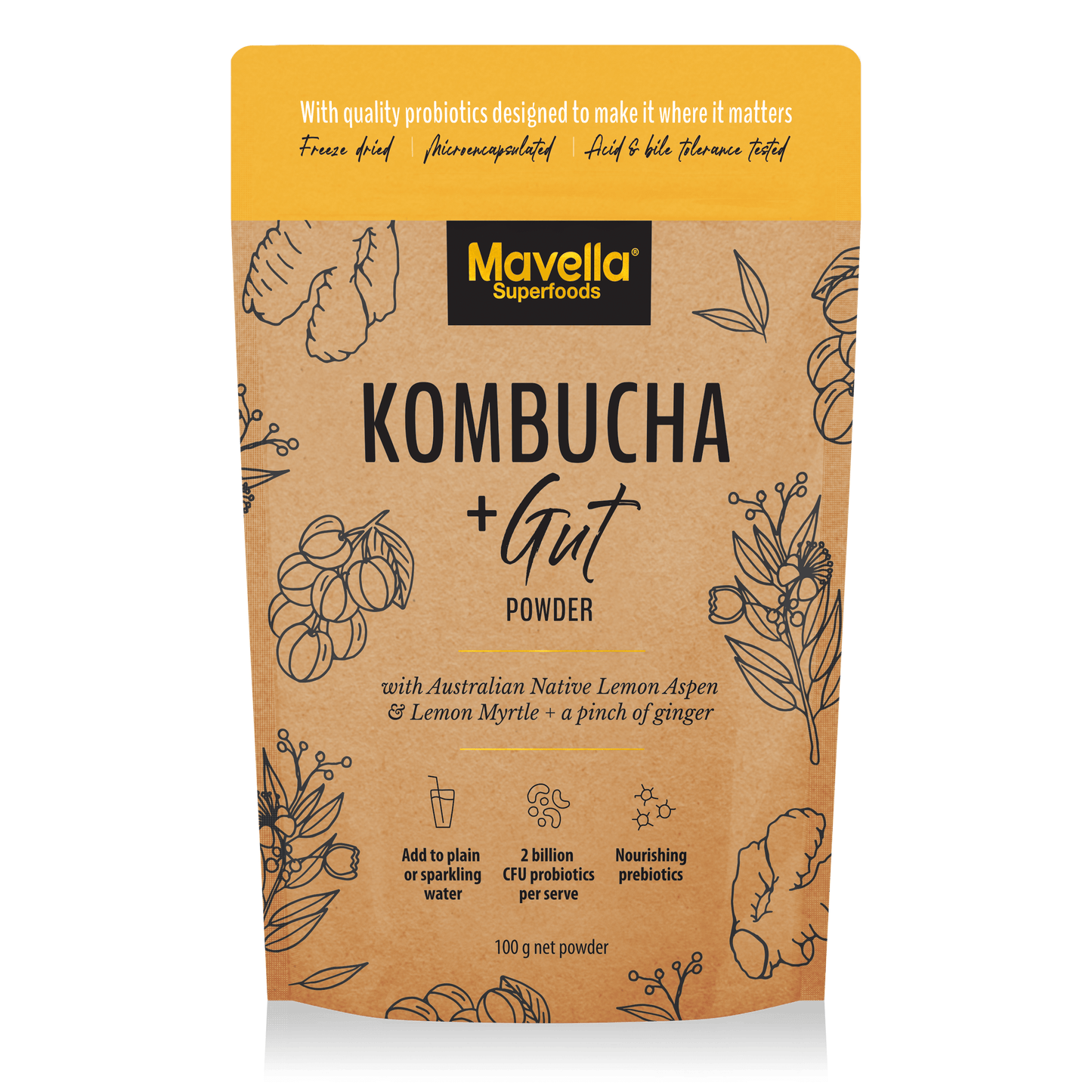 Kombucha Gut Powder - Makes 25 Drinks