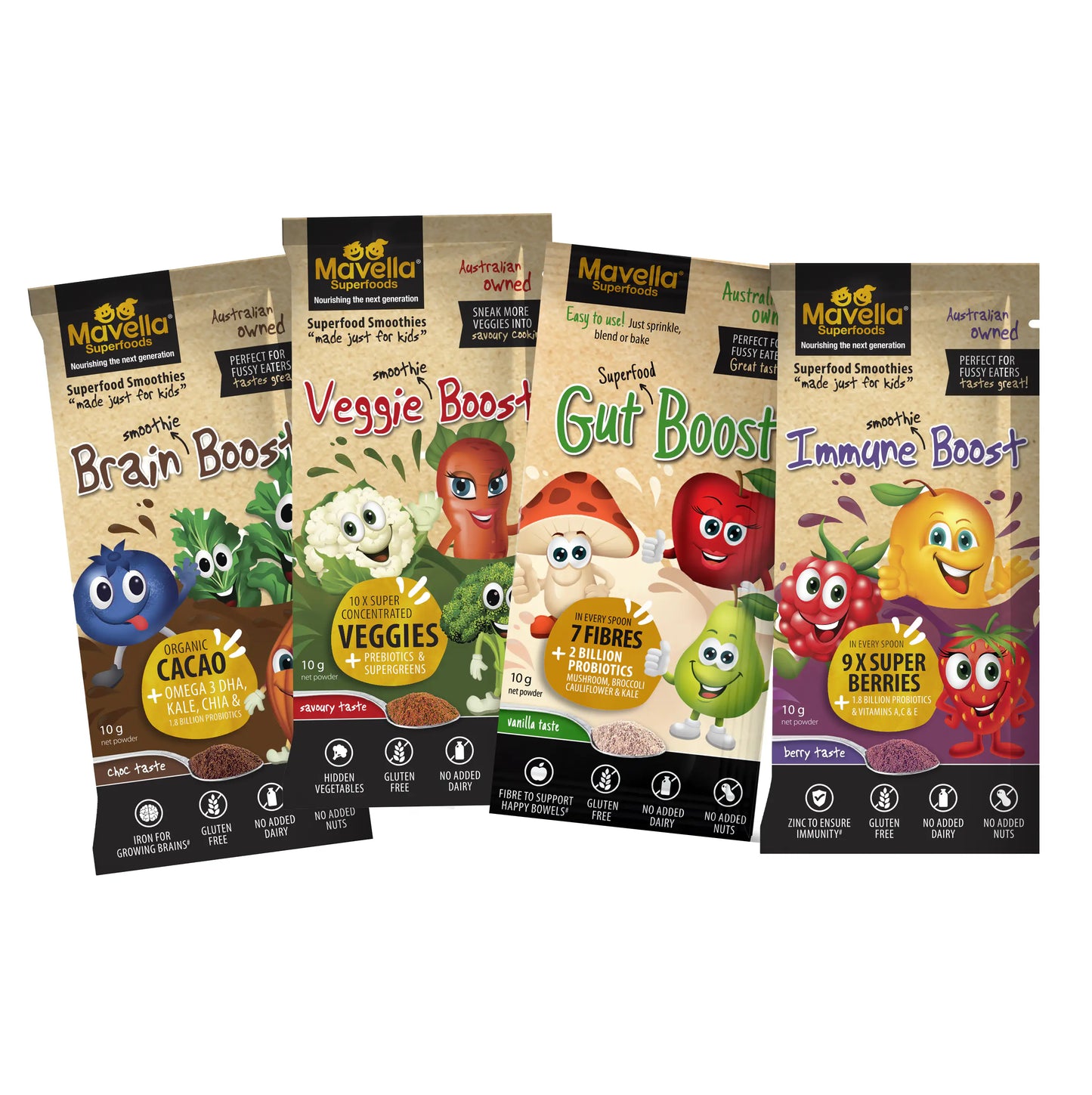Sample Pack - Kids Superfoods Smoothies - 12 Sachets