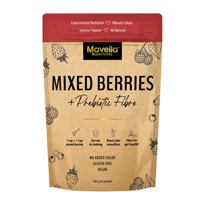 Mixed Berry Plus Prebiotic Fibre powder 100g
