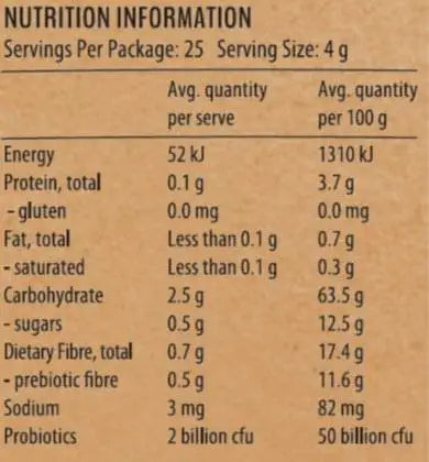 Kombucha Gut Powder - Makes 25 Drinks - Mavella Superfoods