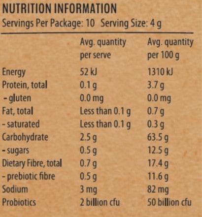 Kombucha Gut Powder Cannister Can - 10 x 4g